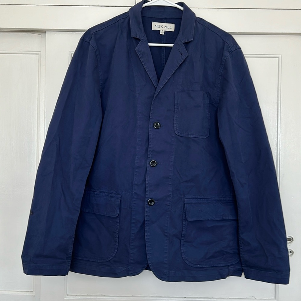 Alex Mill Men’s Blue Work Jacket, size Medium